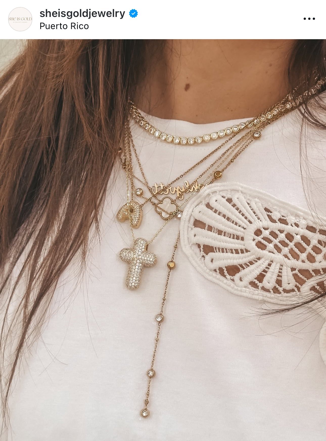 Jordyn Iced Bubble Tennis Necklace - Image 6