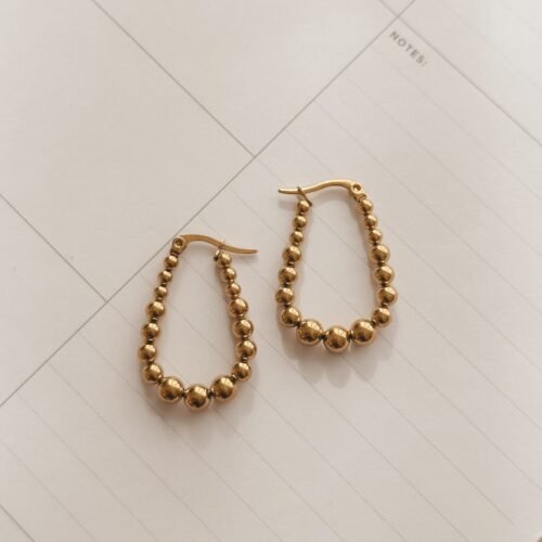 Beaded Hoops