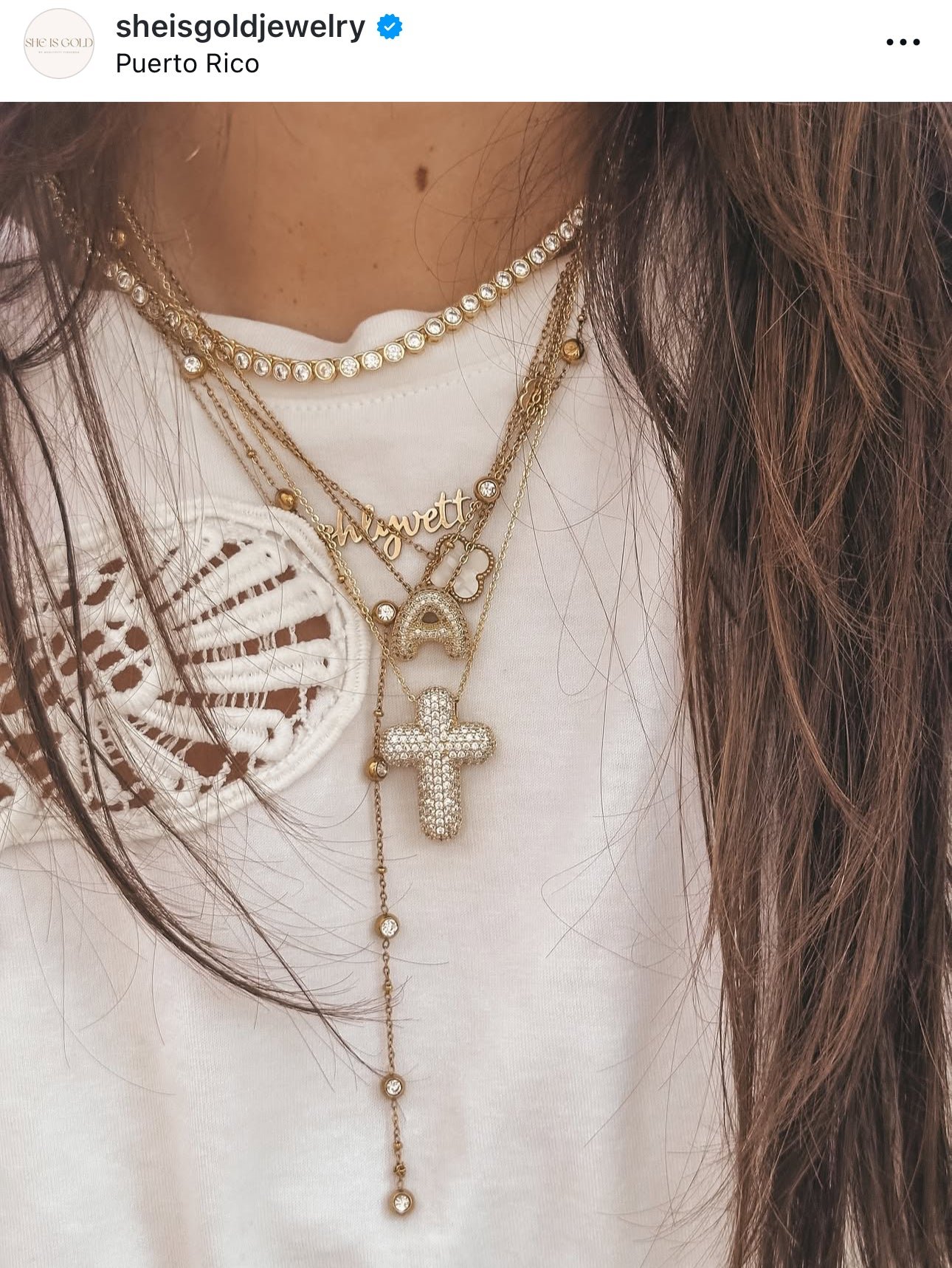 Jordyn Iced Bubble Tennis Necklace - Image 8